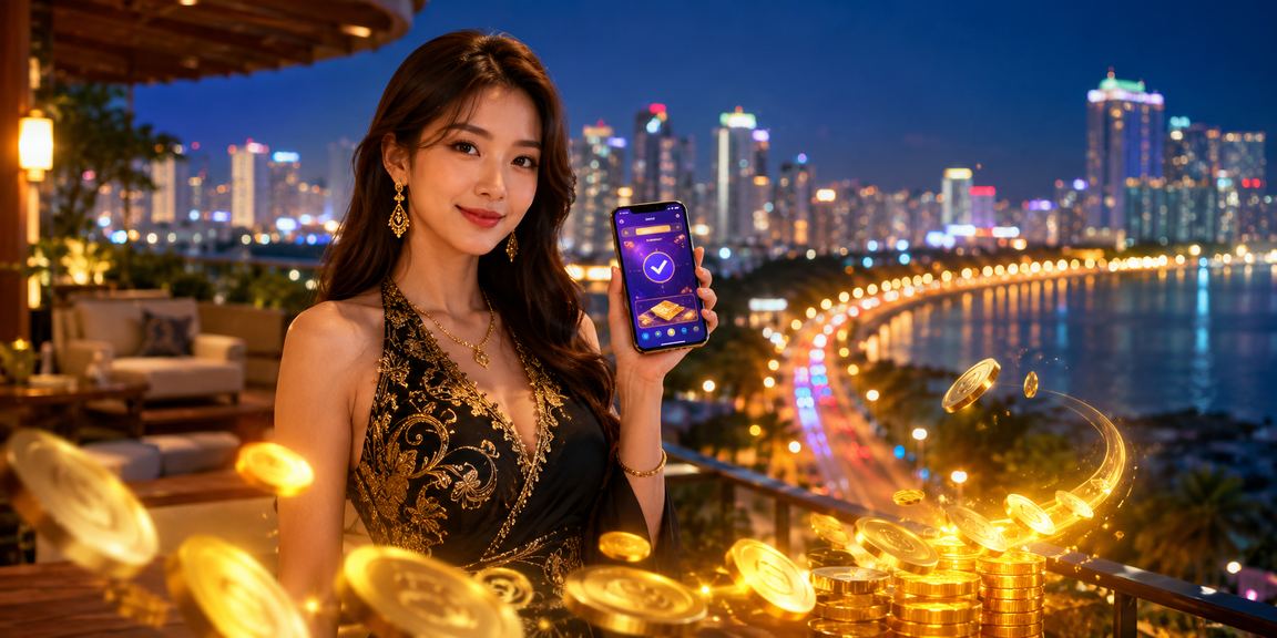 Pengguna kasino di Pulau Pinang membuat deposit MYR melalui Maybank untuk bermain baccarat