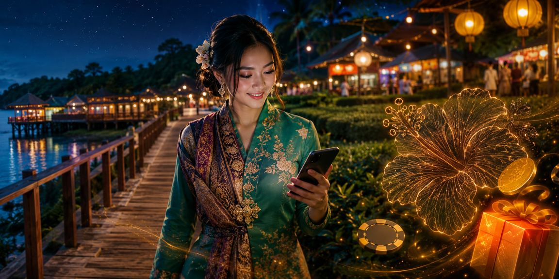 Pengguna m2u dari Sabah mengakses kasino mudah alih sempena Hari Raya dengan antara muka tempatan